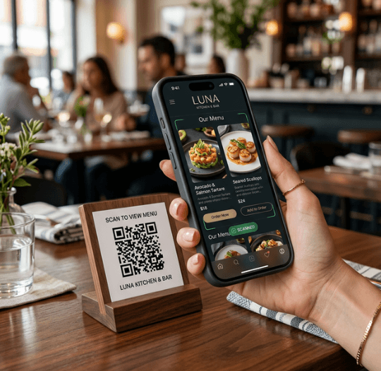 QR digital menu System